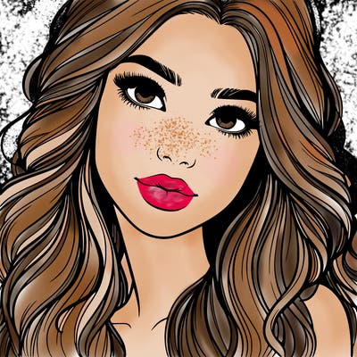 beautiful realistic girl