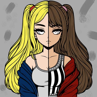 realistic girl split