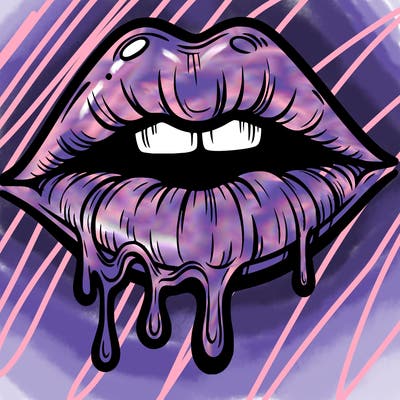 lips that look realistic and drip