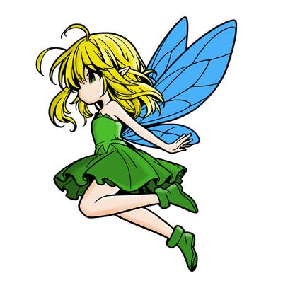 manga fairy flying