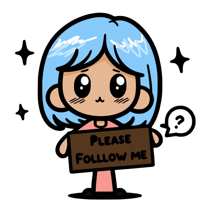 please follow me