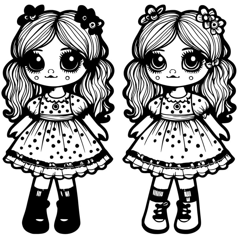 beautiful creepy doll