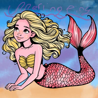 a realistic mermaid