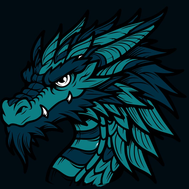 cool dragon head