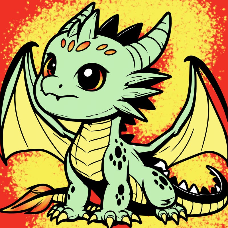 fierce baby night dragon