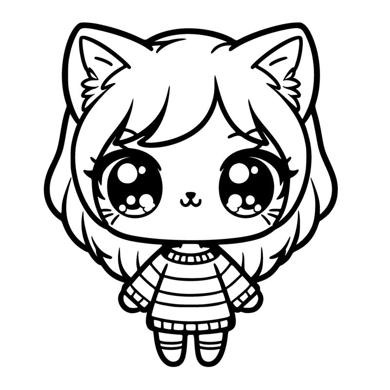 chibi doll cat
