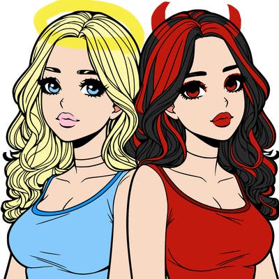 realistic twin sisters