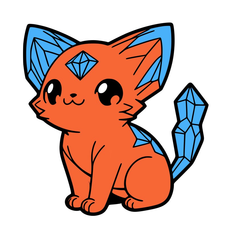 crystal kitten