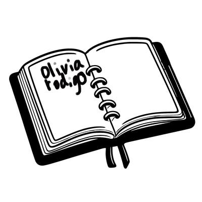 open note book blank