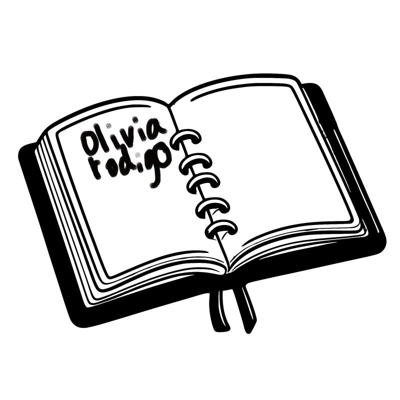 open note book blank