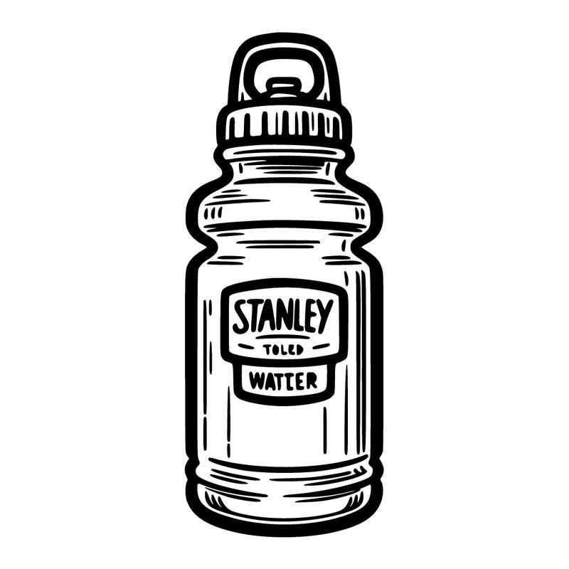 stanley water bottle with handel