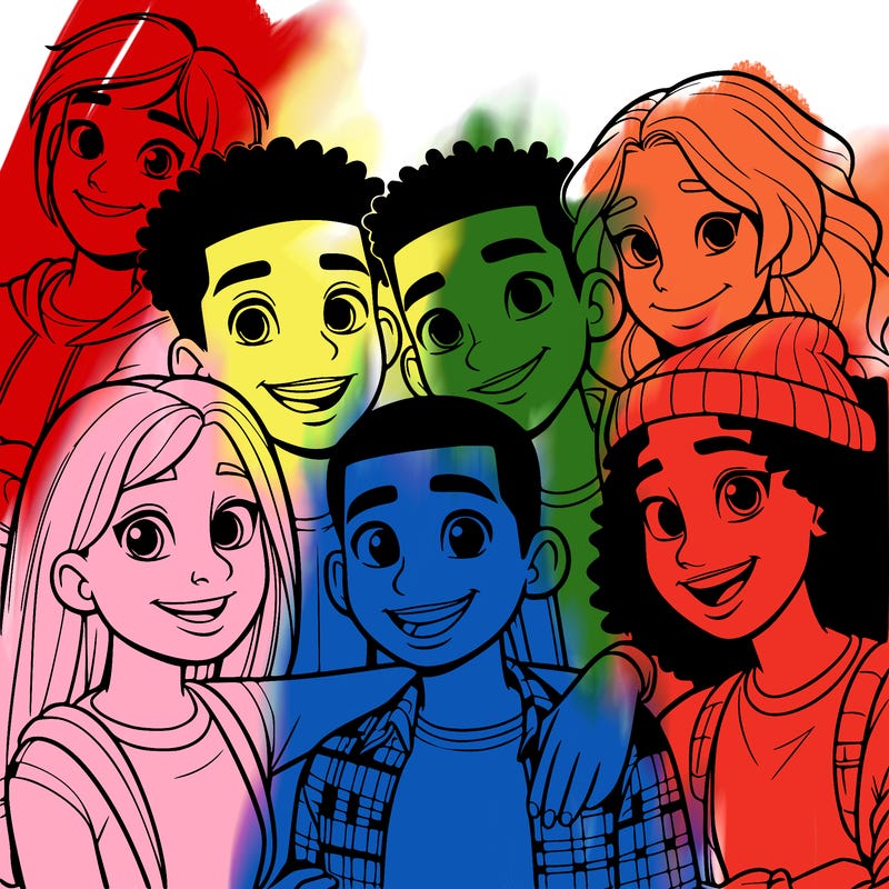 a mixed friend group