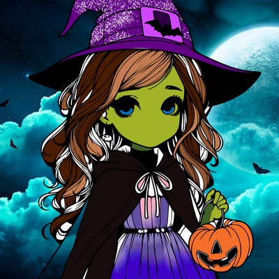 realistic girl halloween