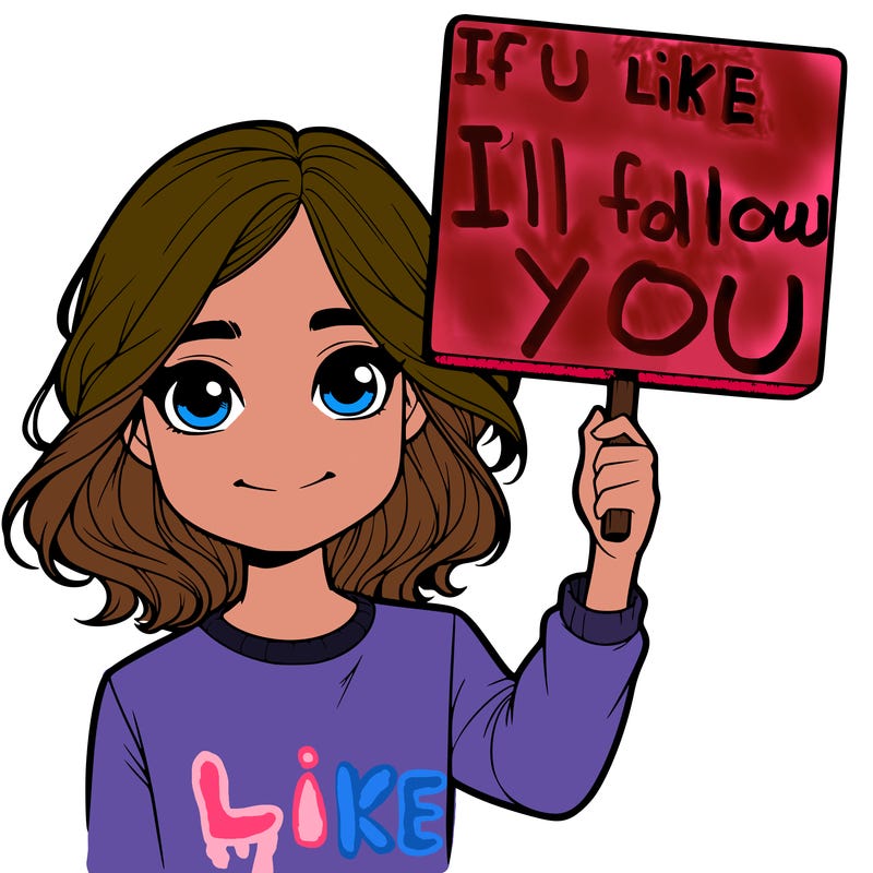 realistic girl holding up a sign