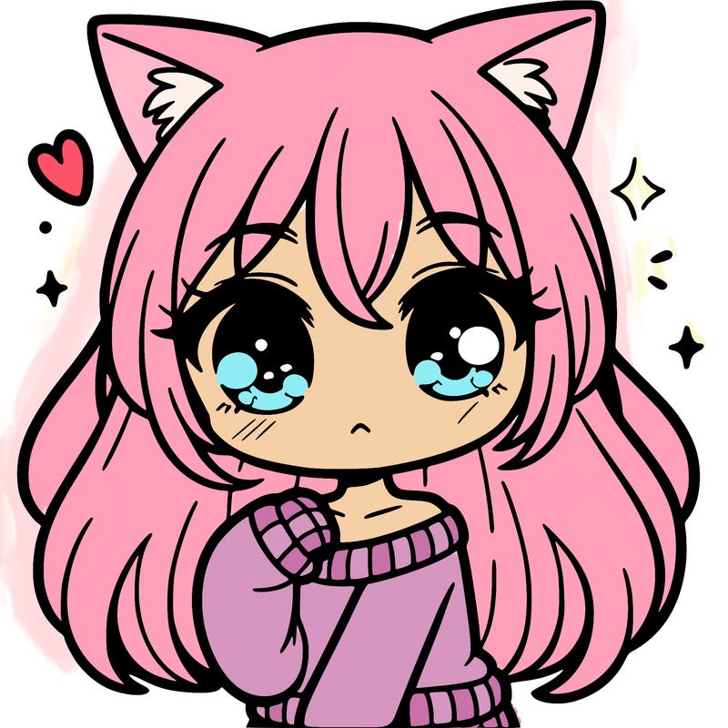 cute anime cat girl
