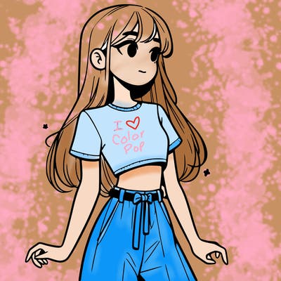 girl in a cute crop top