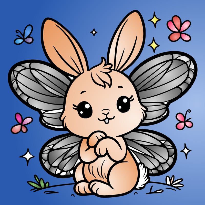 cute bunny fairy