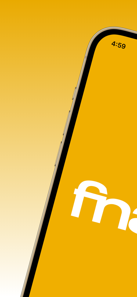 Schermata di avvio dell'app mobile Fnac Svizzera su uno smartphone