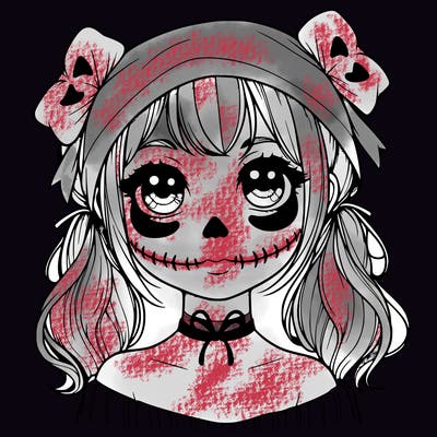 realistic girl halloween