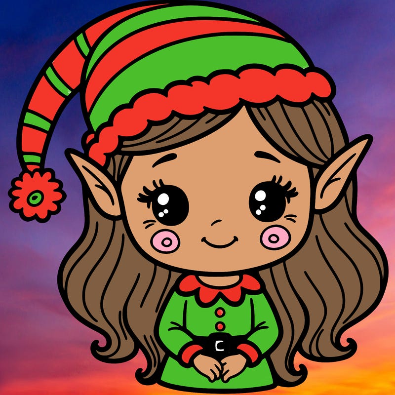 christmas elf girl