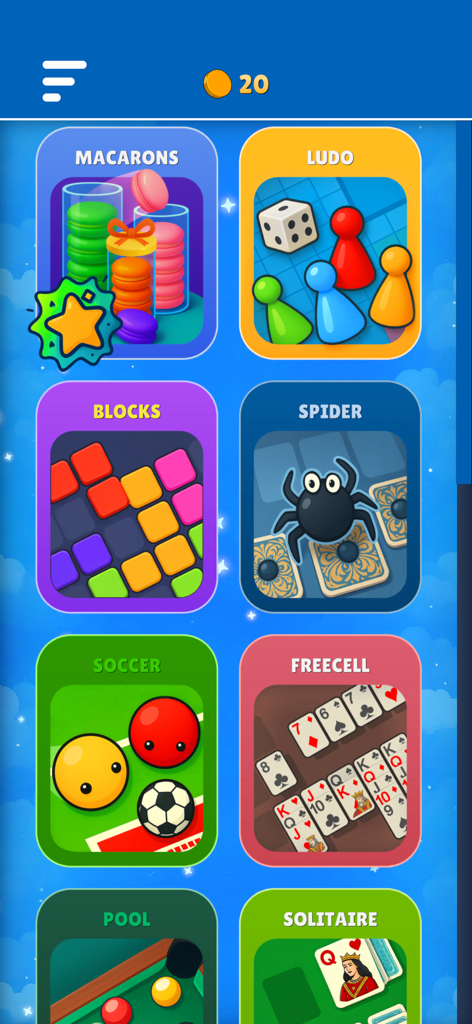 Tiny Fun: Play and Relax - A collection of classic and casual mini games in the Tiny Fun app