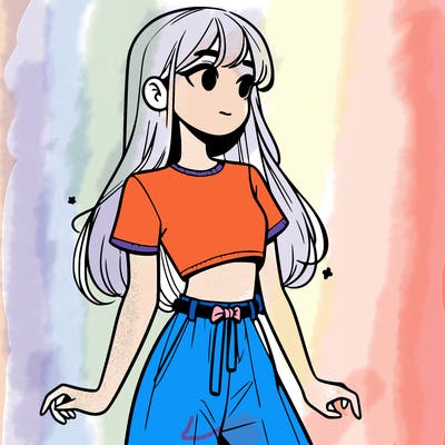 girl in a cute crop top