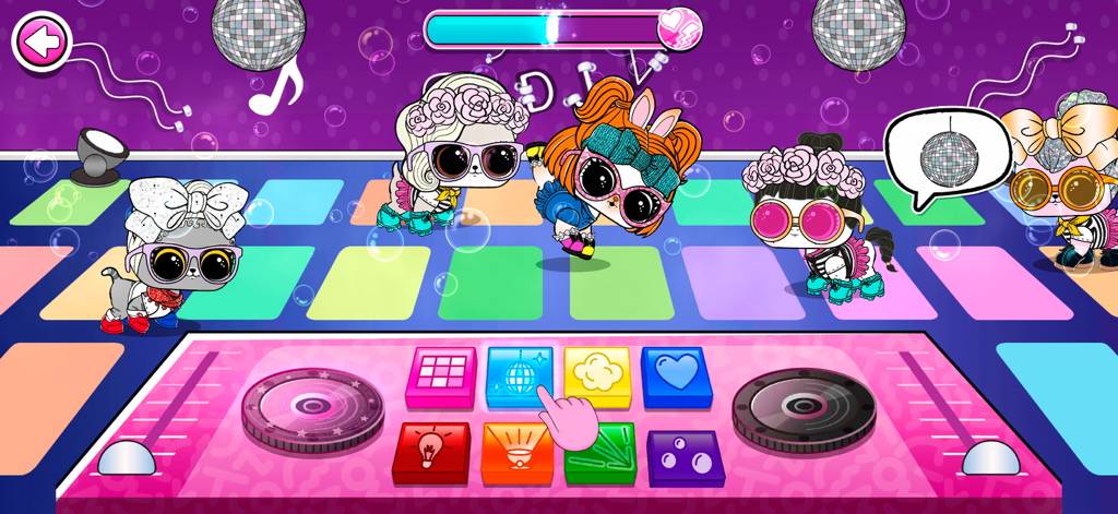 L.O.L. Surprise! Pet Center - L.O.L. Surprise! pets dancing on a colorful light up floor with a DJ booth