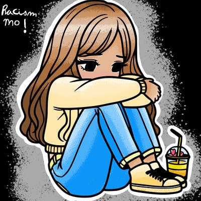 a girl  after a breakup