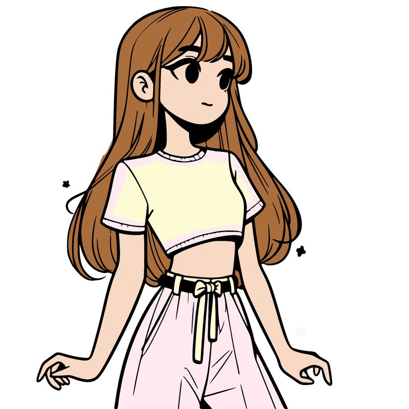 girl in a cute crop top