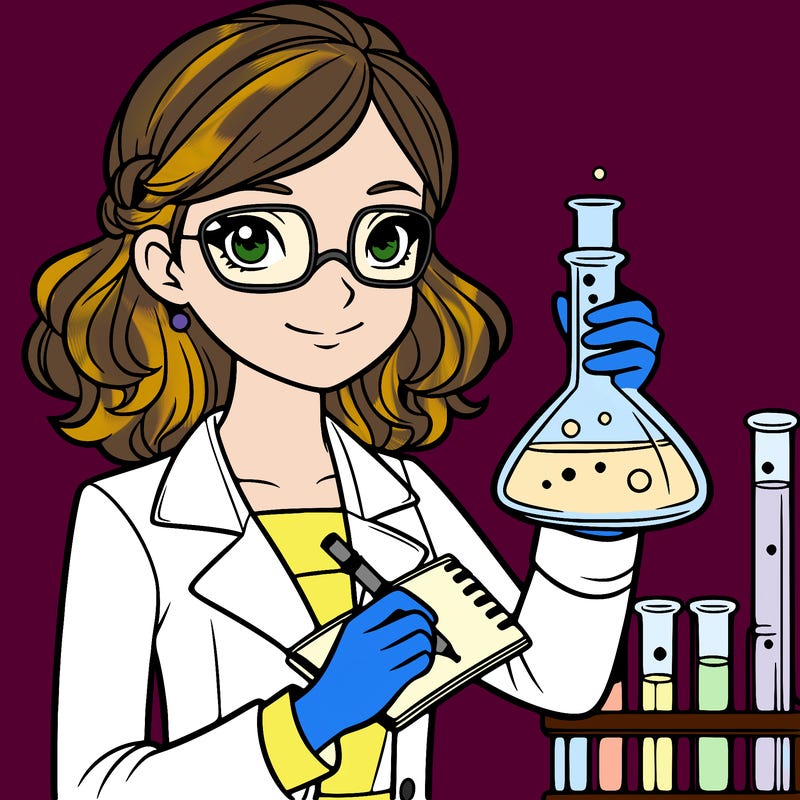 a female scientist