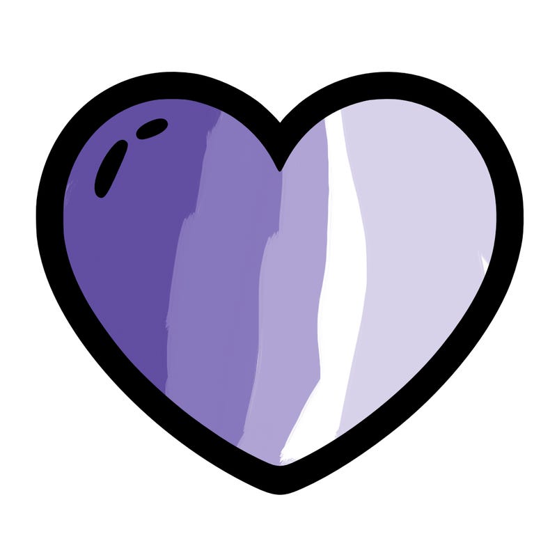 a blank heart