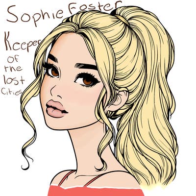 realistic girl with a ponytail on her hair and lips