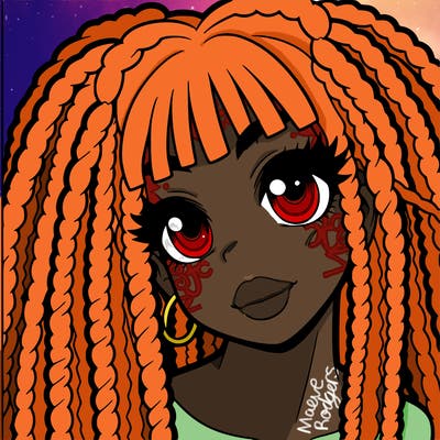 african american anime girl