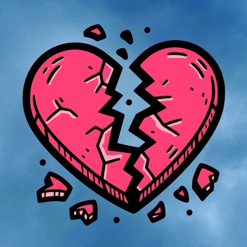 broken to pieces heart