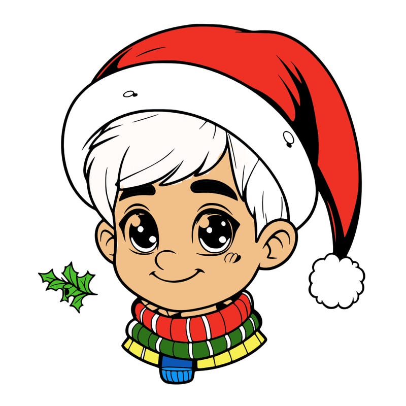 realistic christmas boy