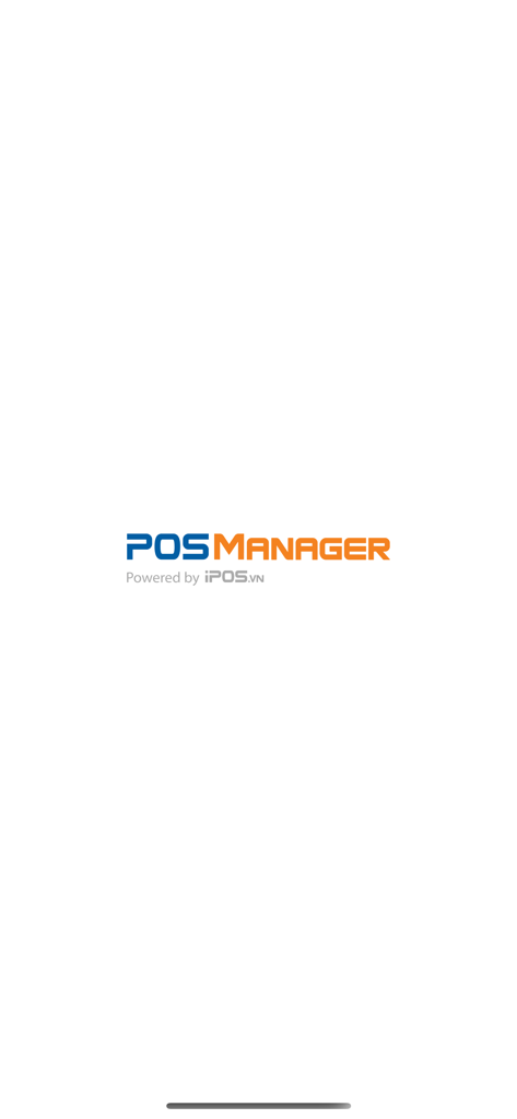 iPOS.vn Manager - Pantalla de inicio de la aplicación iPOS.vn Manager que muestra el logotipo de POS Manager