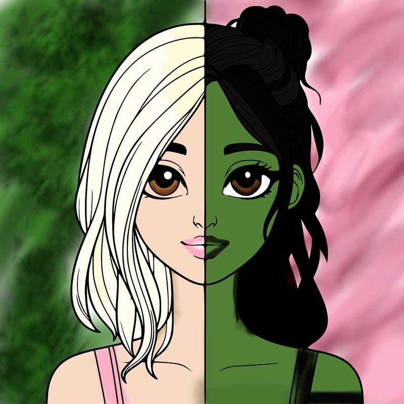 realistic girl split