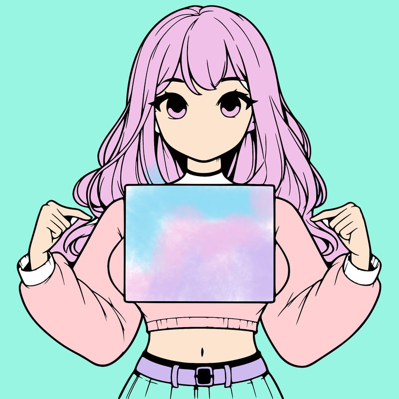 girl holding a blank sign in a long sleeve crop top