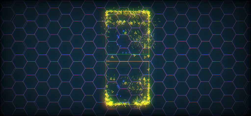 PewPew Live - PewPew Live retro arcade gameplay with neon vector graphics and hexagonal grid