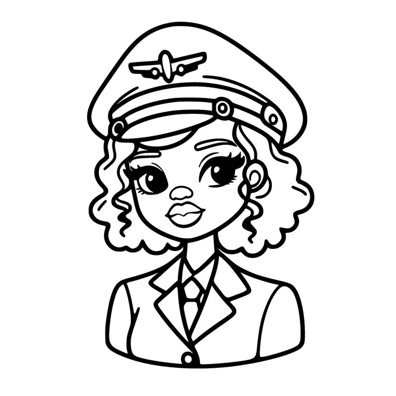 a black woman who is an airplane pilote