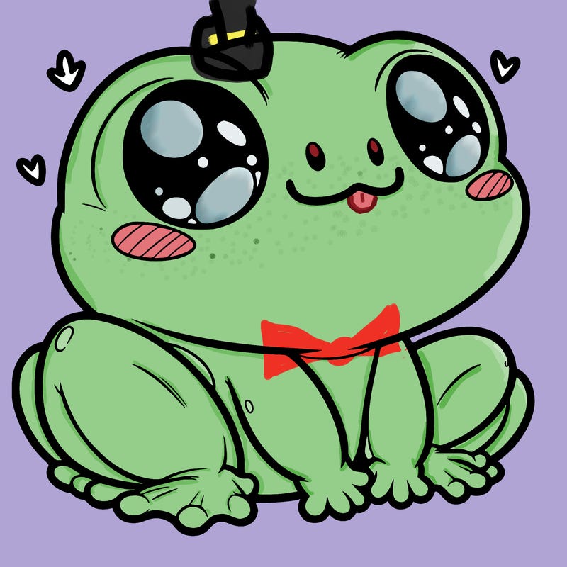 cute frog person realistic