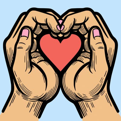 hands making a heart