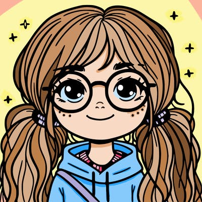 girl with glasses and freckles