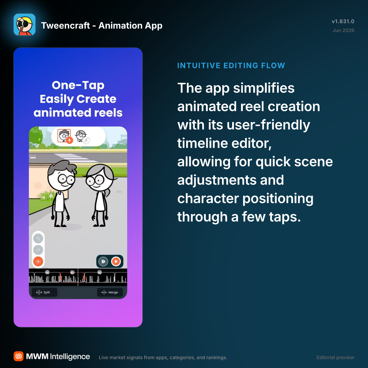 Tweencraft - Animation App - Photo & Video App | MWM