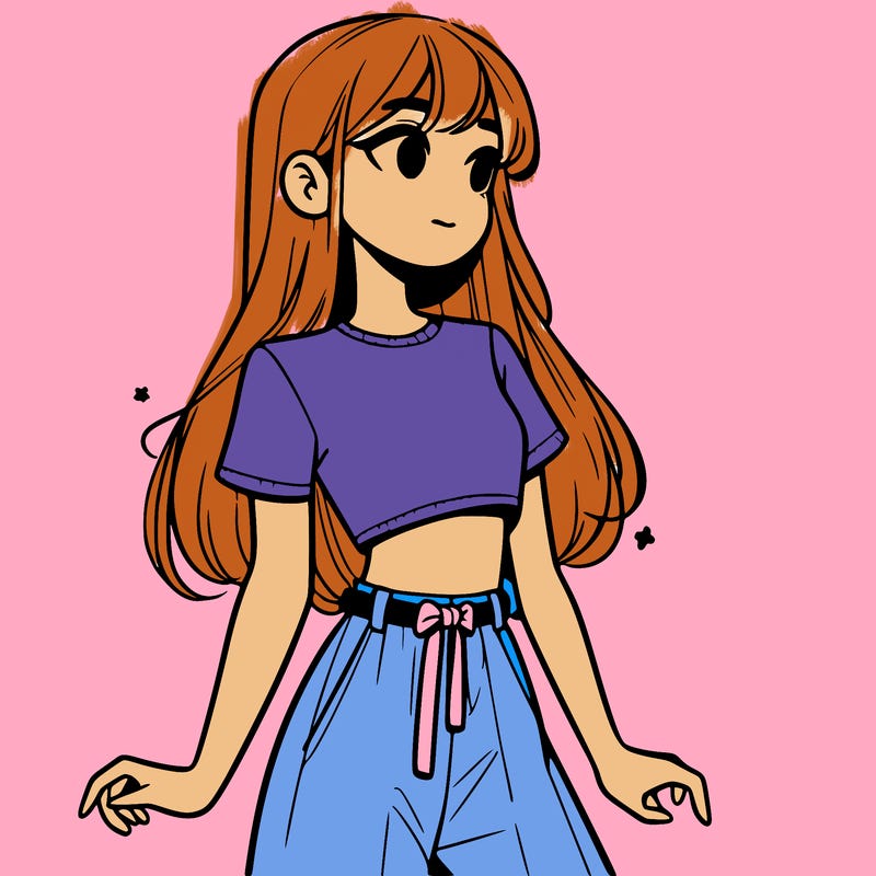 girl in a cute crop top