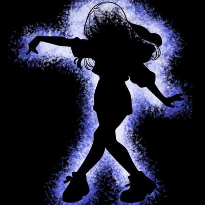 realistic girl danceing