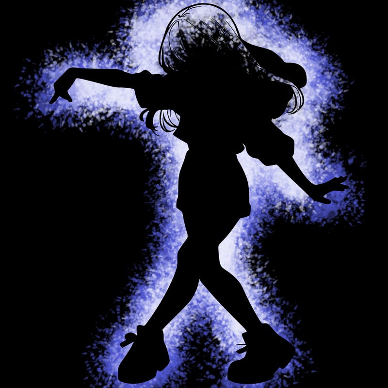 realistic girl danceing