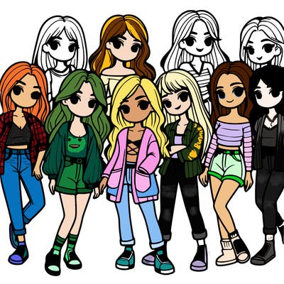 group of girls