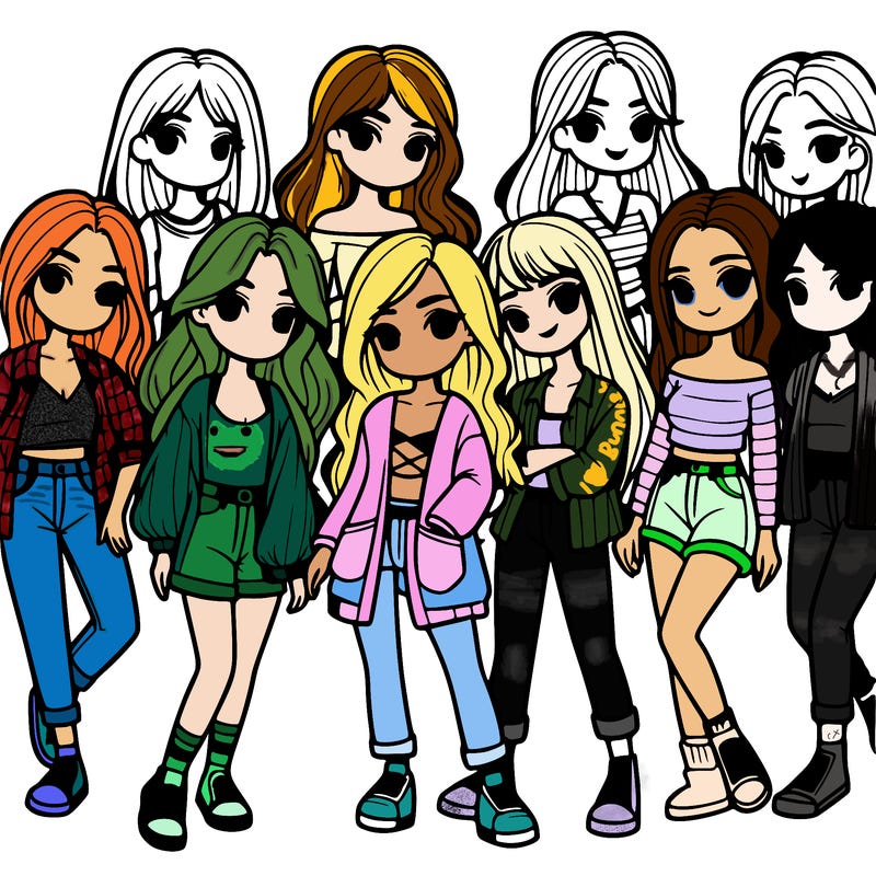 group of girls