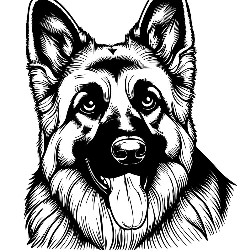realistic german shepherd
